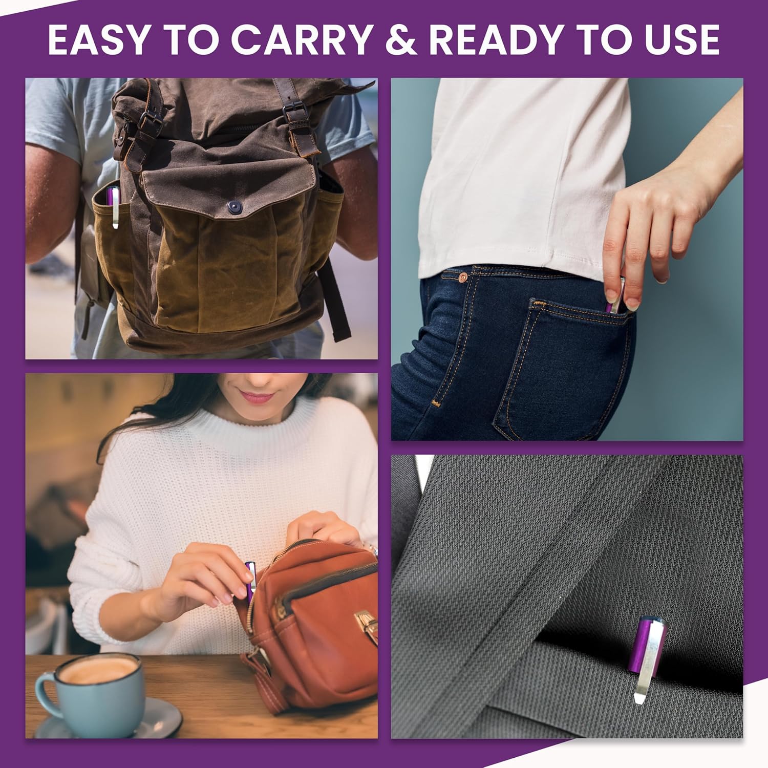 Pen Stun Gun Protection for Women - Rechargeable Self Defense Device.