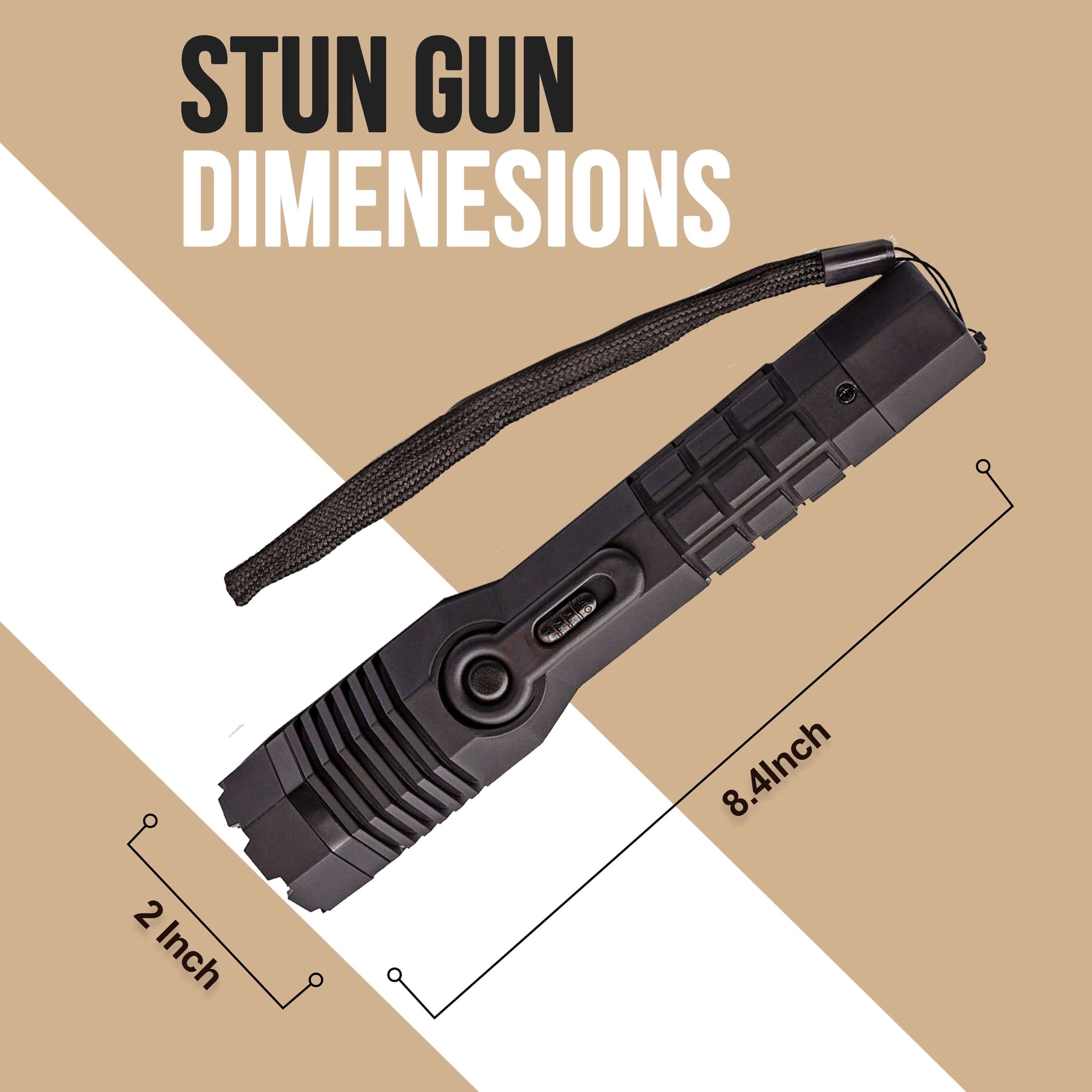 Avenger Defense ADS-20P - Heavy Duty Stun Gun - Tactical Flashlight Rechargeable with 280 Lumen LED . Extremely powerful 1.4uC - Pink,Black