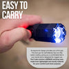 Heavy Duty Stun Gun - Tactical Flashlight Rechargeable with 280 Lumen LED . Extremely powerful 1.4uC - Black