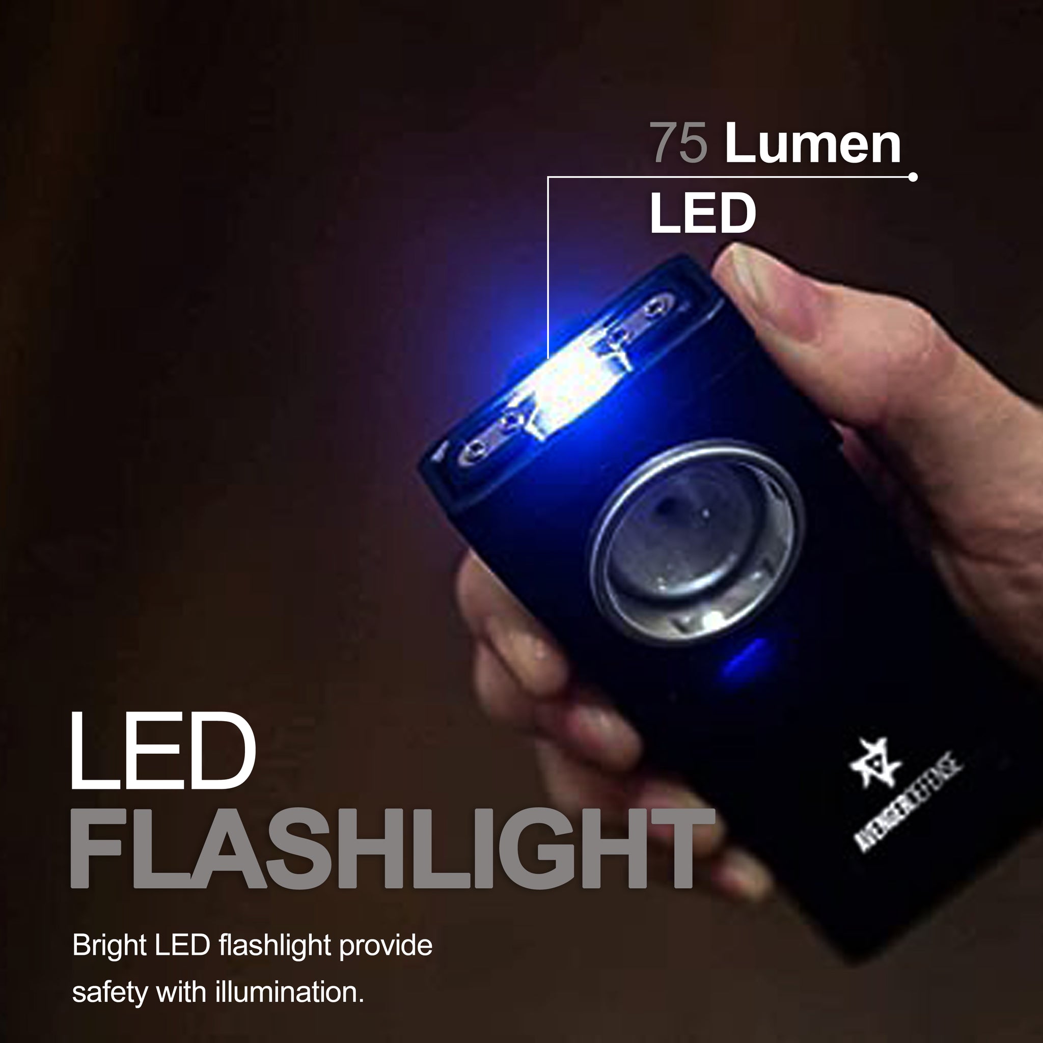 blue point rechargeable led flashlight Powerful Stun Gun Flashlight - Blue