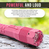 Avenger Defense ADS-20B - Heavy Duty Stun Gun - Tactical Flashlight Rechargeable with 280 Lumen LED . Extremely powerful 1.4uC - Black, Pink