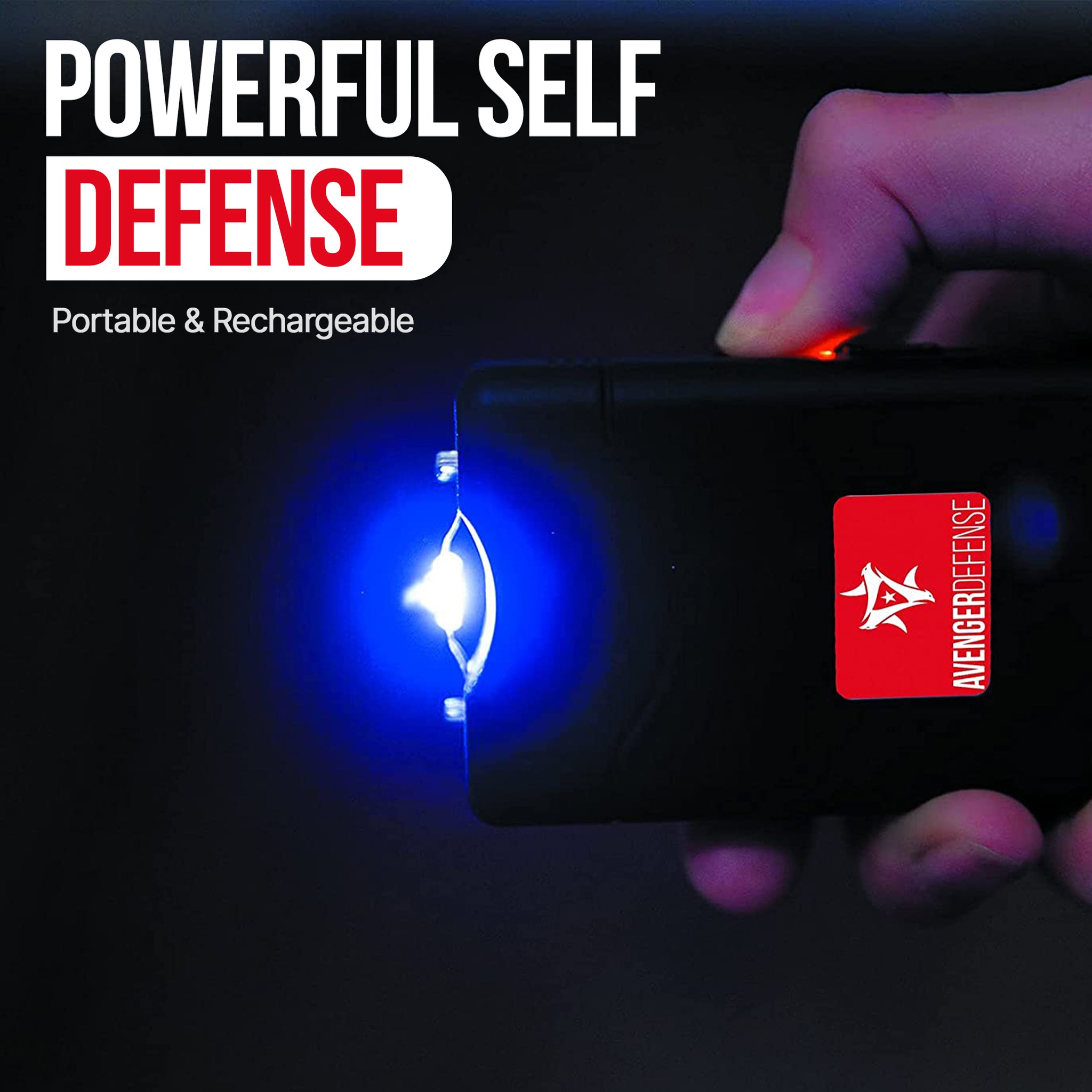  Avenger Defense Stun Gun for Self Defense with LED