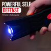 Stun Gun Flashlight – Rechargeable 1.2 µC Charge for Powerful Self Defense – Bright 120 Lumens LED  and Holster, Pink,Black